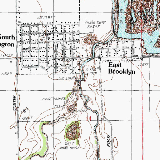Topographic Map of Gooseberry Creek, IL