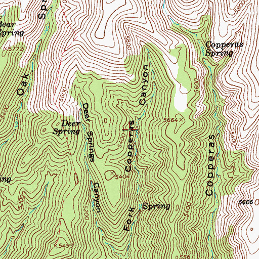 Topographic Map of Lefty Spring, AZ