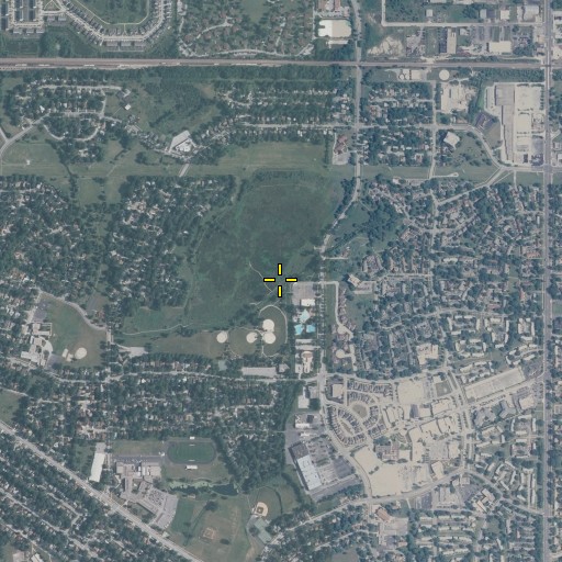 Aerial/Satellite Image of Central Park, IL