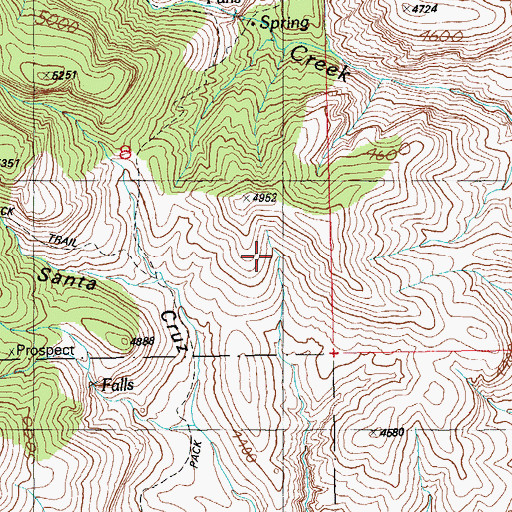 Topographic Map of Lopez Corral, AZ