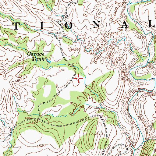 Topographic Map of Sandrock Corral, AZ