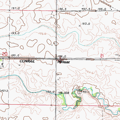 Topographic Map of Altmar, IL