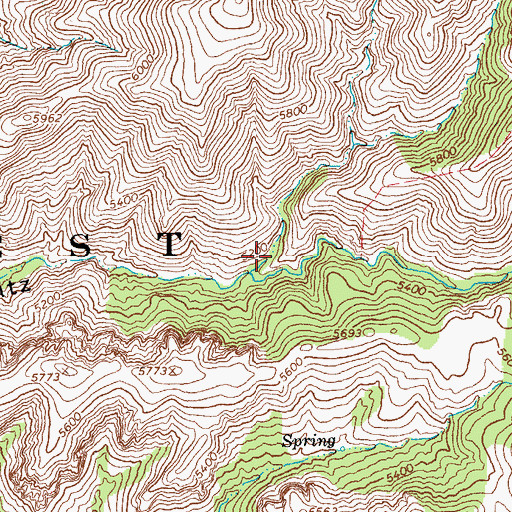 Topographic Map of Harry Canyon, AZ