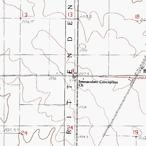 Topographic Map of Bongard, IL