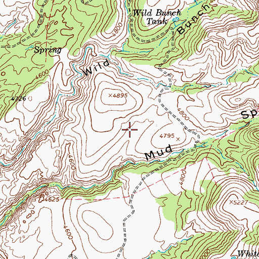 Topographic Map of Jeep Tank, AZ