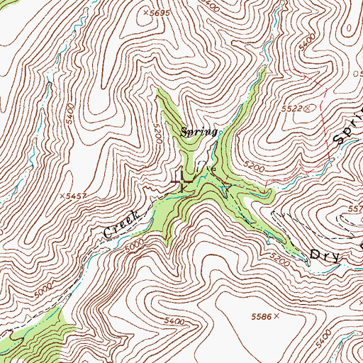 Topographic Map of Cienega Corral Cabin, AZ