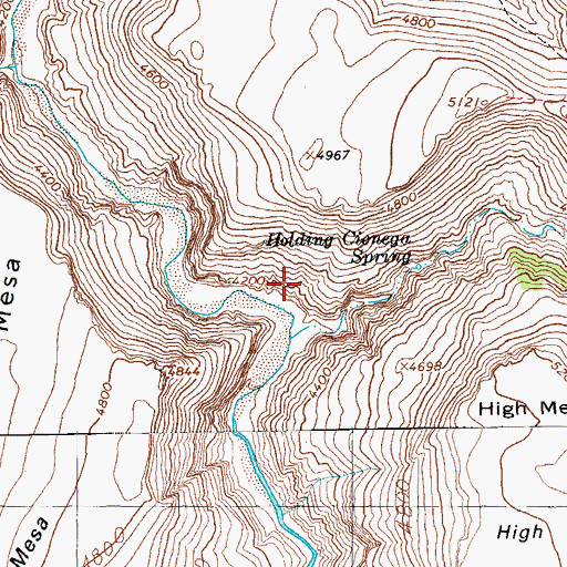 Topographic Map of The Spring, AZ