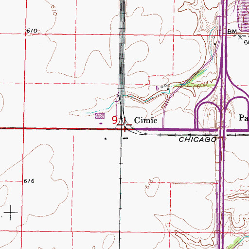 Topographic Map of Cimic, IL
