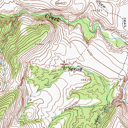 Topographic Map of Pasture Wells Corral, AZ