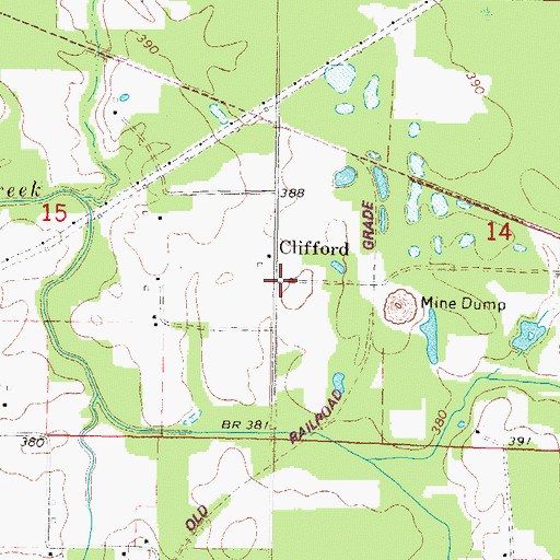 Topographic Map of Clifford, IL