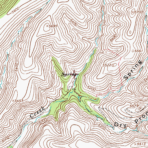 Topographic Map of Cienega Spring, AZ