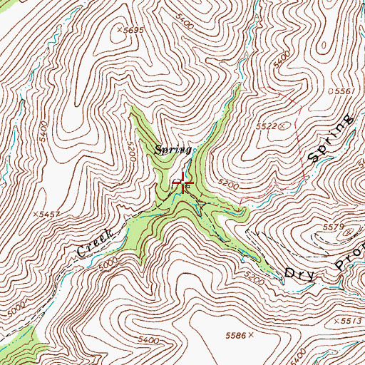Topographic Map of Cienega Creek Number Two Corral, AZ