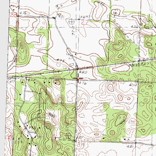 Topographic Map of Eckard, IL