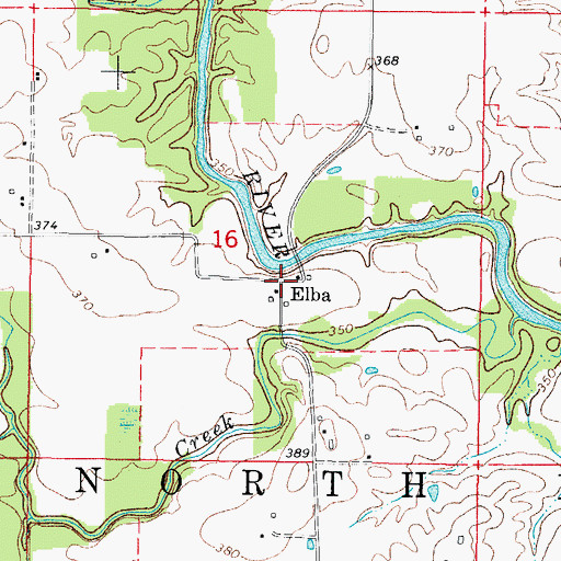 Topographic Map of Elba, IL