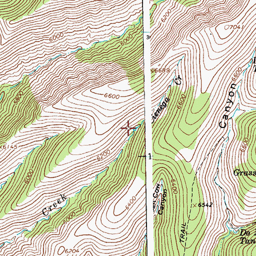 Topographic Map of Sen Canyon Tank, AZ