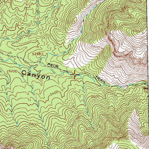 Topographic Map of Wild Bear Spring, AZ