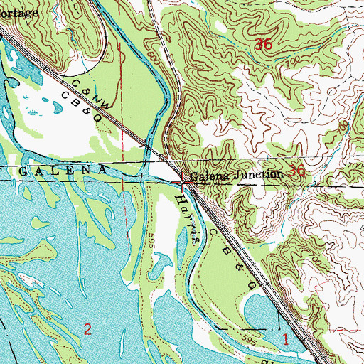 Topographic Map of Galena Junction, IL