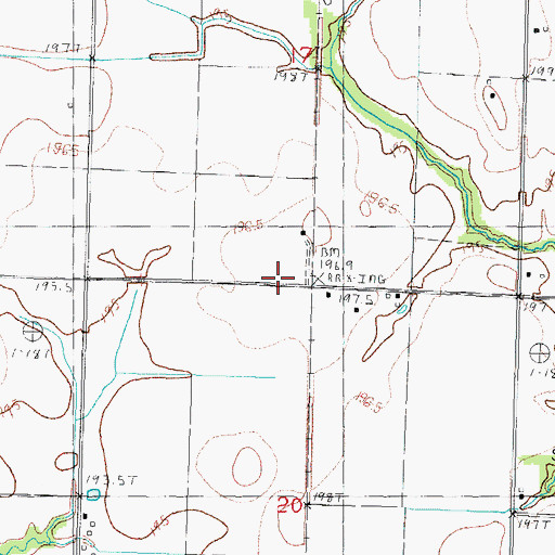 Topographic Map of Hanson, IL