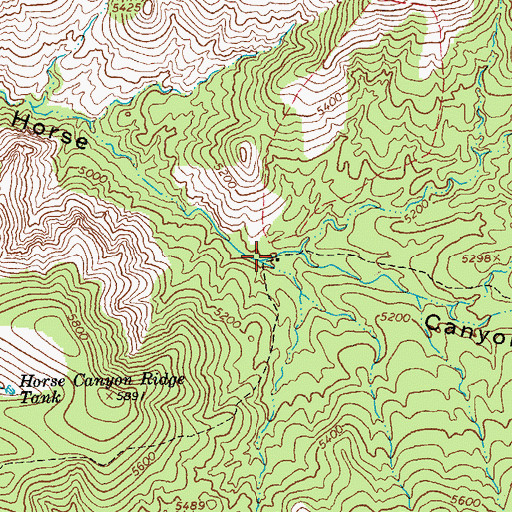Topographic Map of Horse Canyon Cabin, AZ