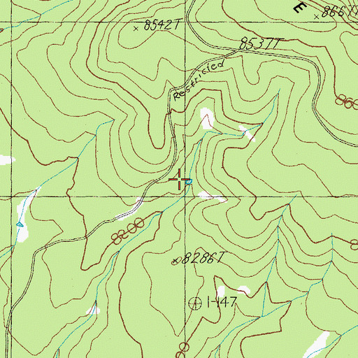 Topographic Map of Bear Tank, AZ