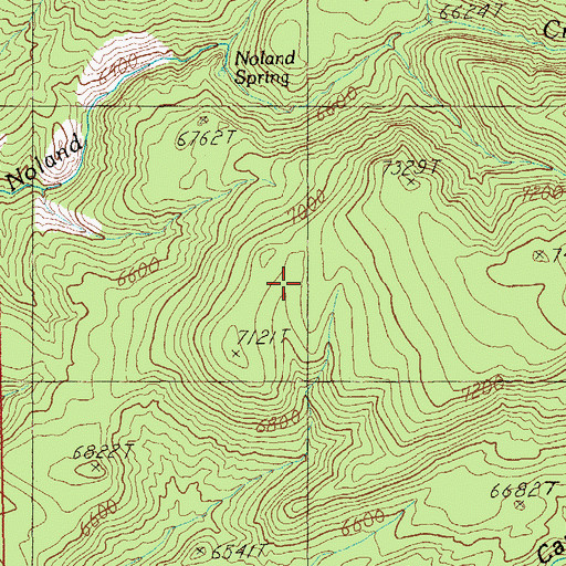 Topographic Map of North Fork Spring, AZ