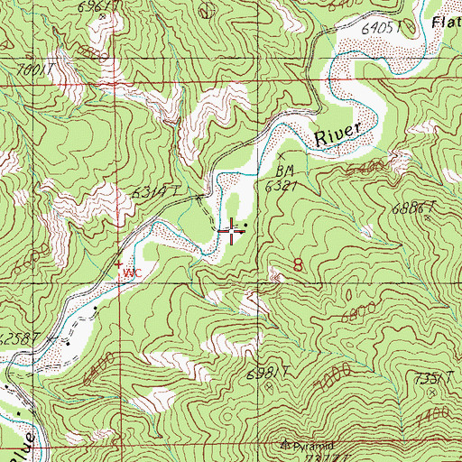 Topographic Map of Fogg 8 Ranch, AZ
