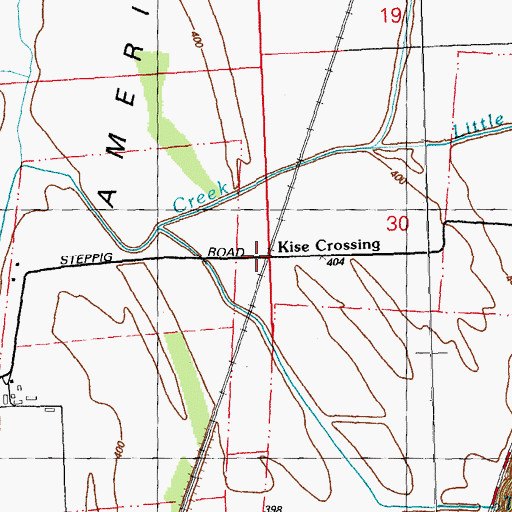 Topographic Map of Kise Crossing, IL