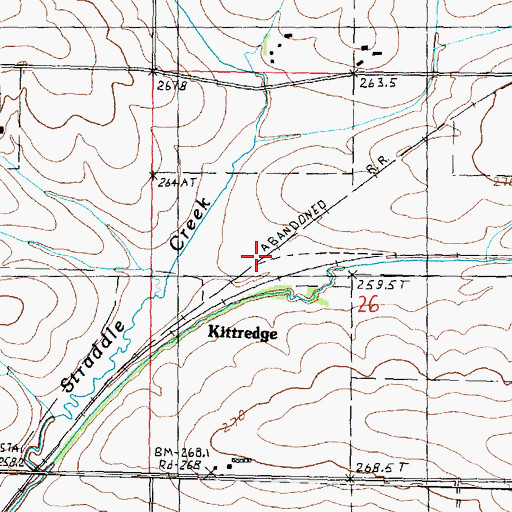 Topographic Map of Kittredge, IL