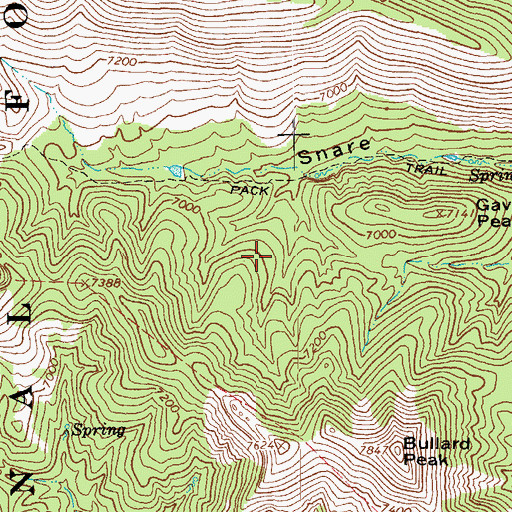 Topographic Map of Kelly Wells Spring, AZ