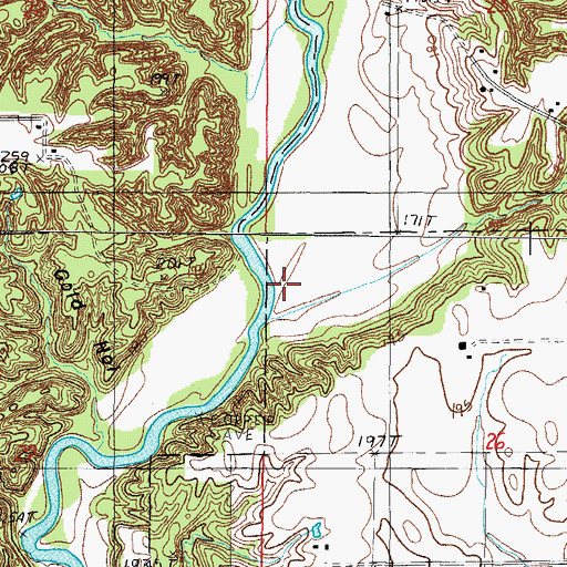 Topographic Map of McCann Ford, IL