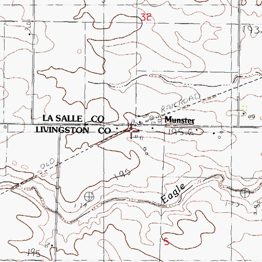 Topographic Map of Munster, IL