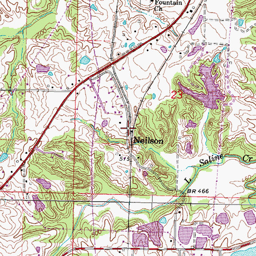 Topographic Map of Neilson, IL