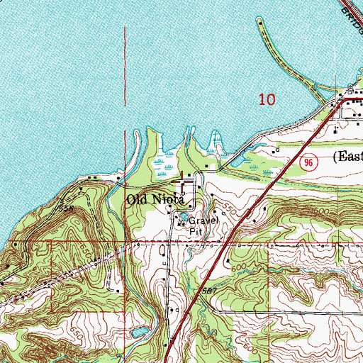 Topographic Map of Old Niota, IL