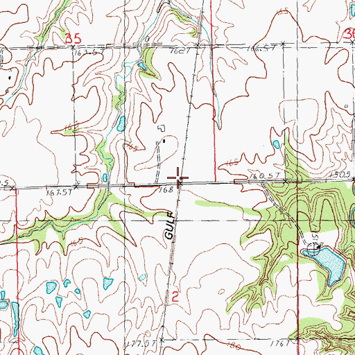 Topographic Map of Pegram, IL
