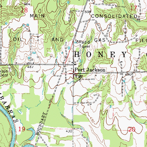 Topographic Map of Port Jackson, IL