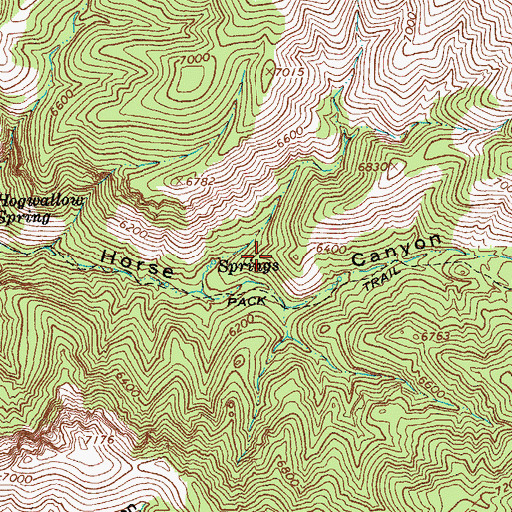 Topographic Map of Porky Canyon Spring, AZ