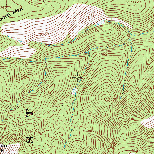 Topographic Map of Charlies Spring, AZ