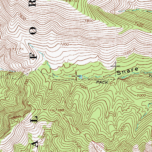 Topographic Map of Maple Peak Tank, AZ