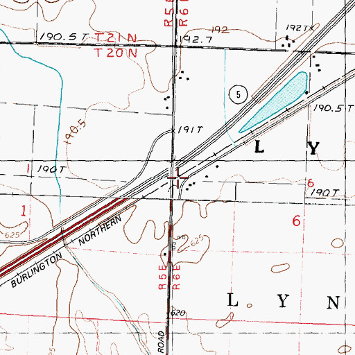 Topographic Map of Sands, IL