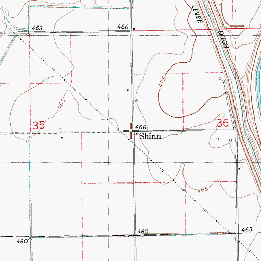 Topographic Map of Shinn, IL