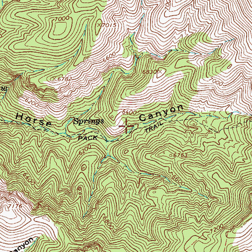 Topographic Map of Apple Orchard Spring, AZ