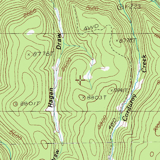 Topographic Map of Siamese Meadow Seep, AZ