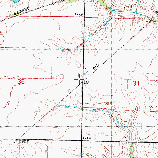 Topographic Map of Sudduth (historical), IL