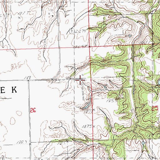 Topographic Map of Sylvan (historical), IL