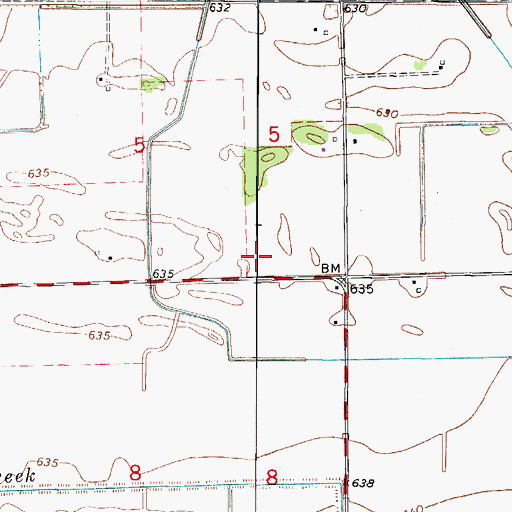 Topographic Map of Tallmadge, IL