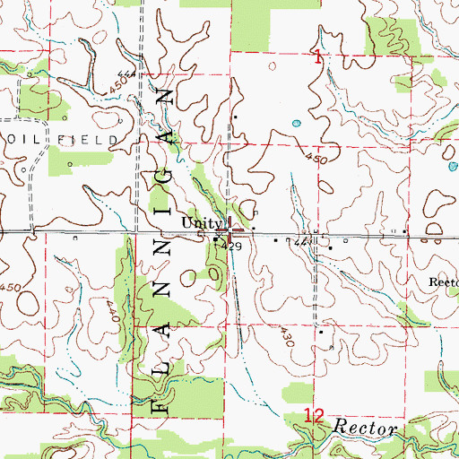 Topographic Map of University, IL