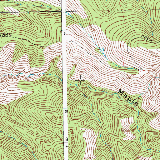 Topographic Map of Maple Corral, AZ