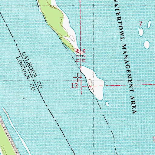 Topographic Map of Wilson Landing, IL