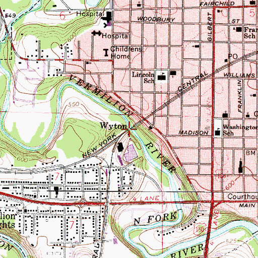 Topographic Map of Wyton, IL
