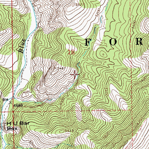 Topographic Map of Shorty Spring, AZ